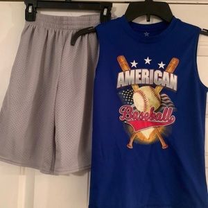Boys Shirt & Shorts Outfit Size 8